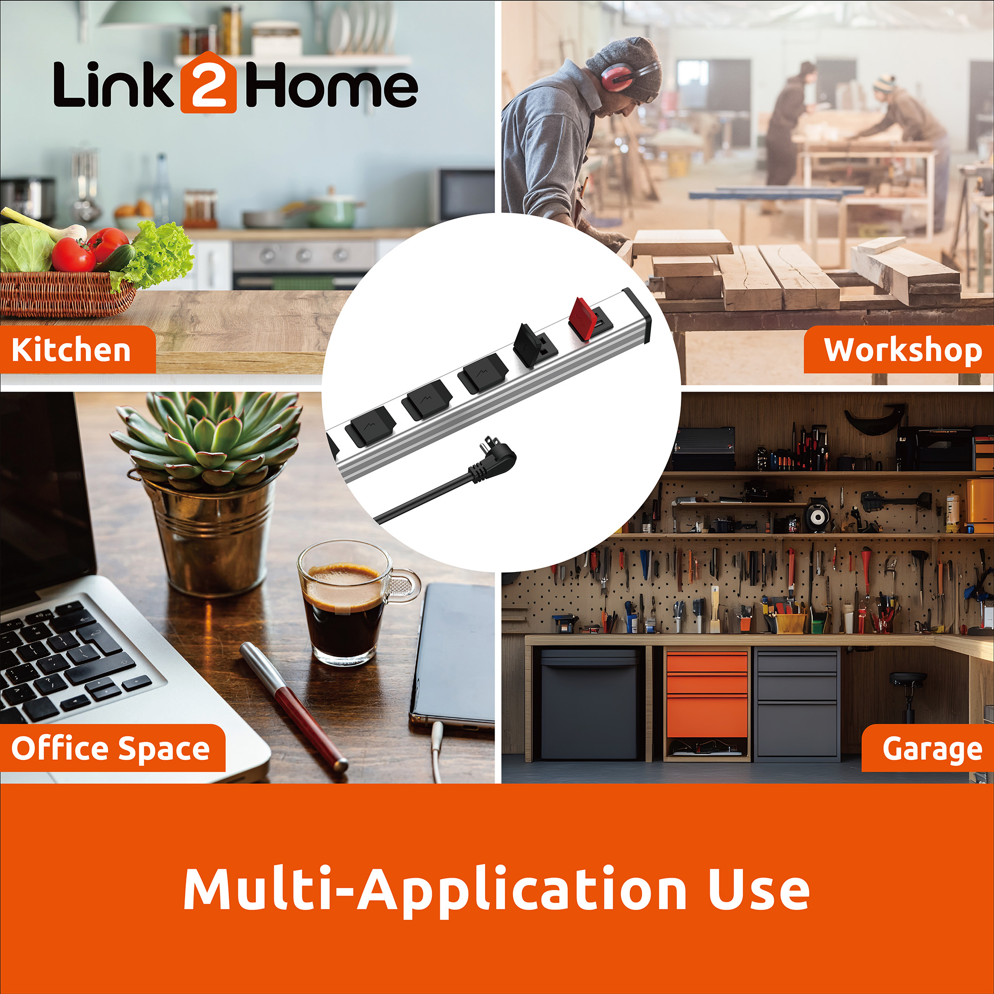 Link2Home - Cord Storage 3 ft. Extension