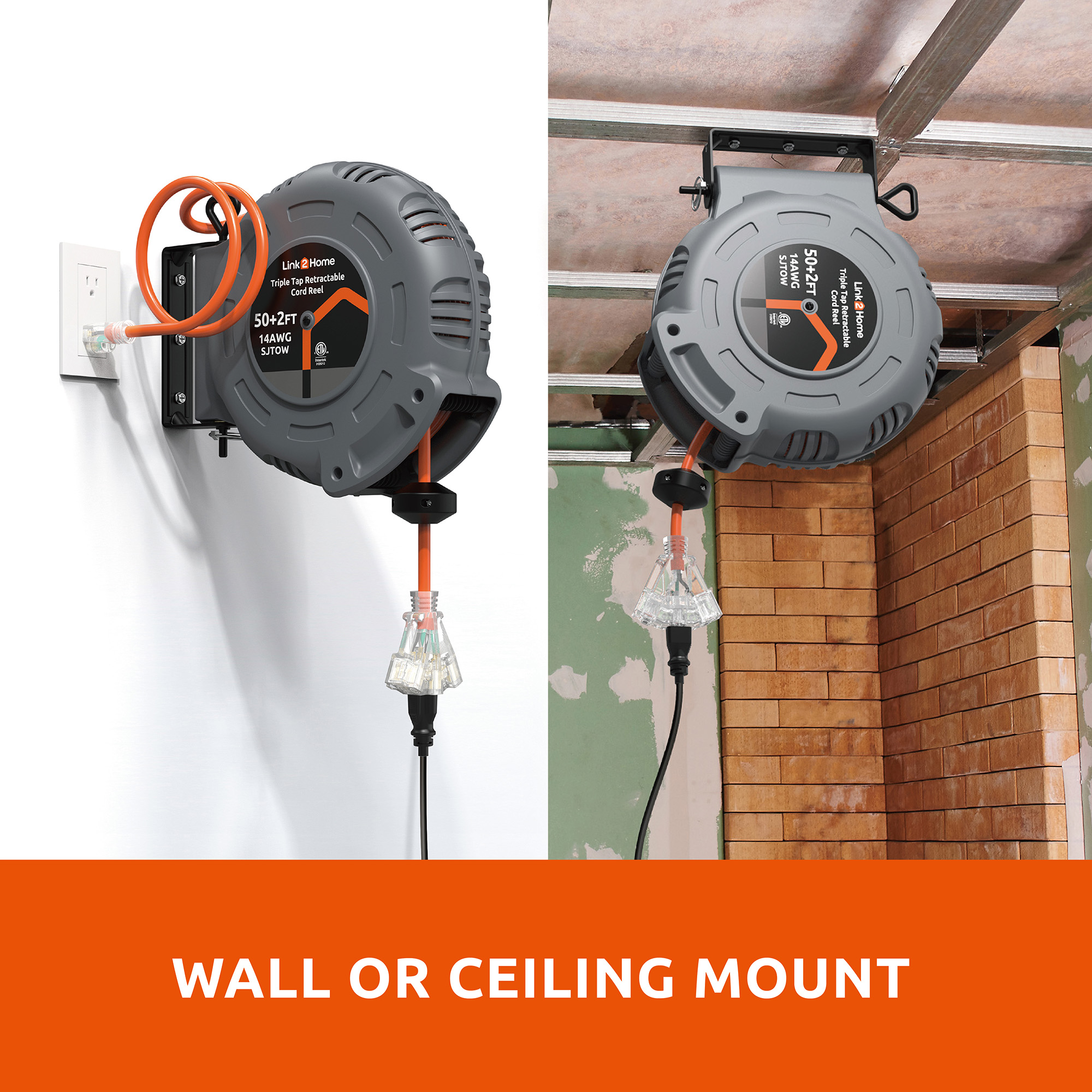 Link2Home - Cord Storage 3 ft. Extension