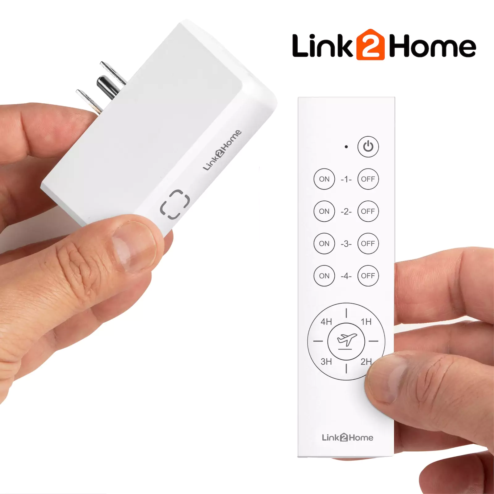 Link2Home - Wireless Remote Control Outlet Light Switch with Countdown Timer