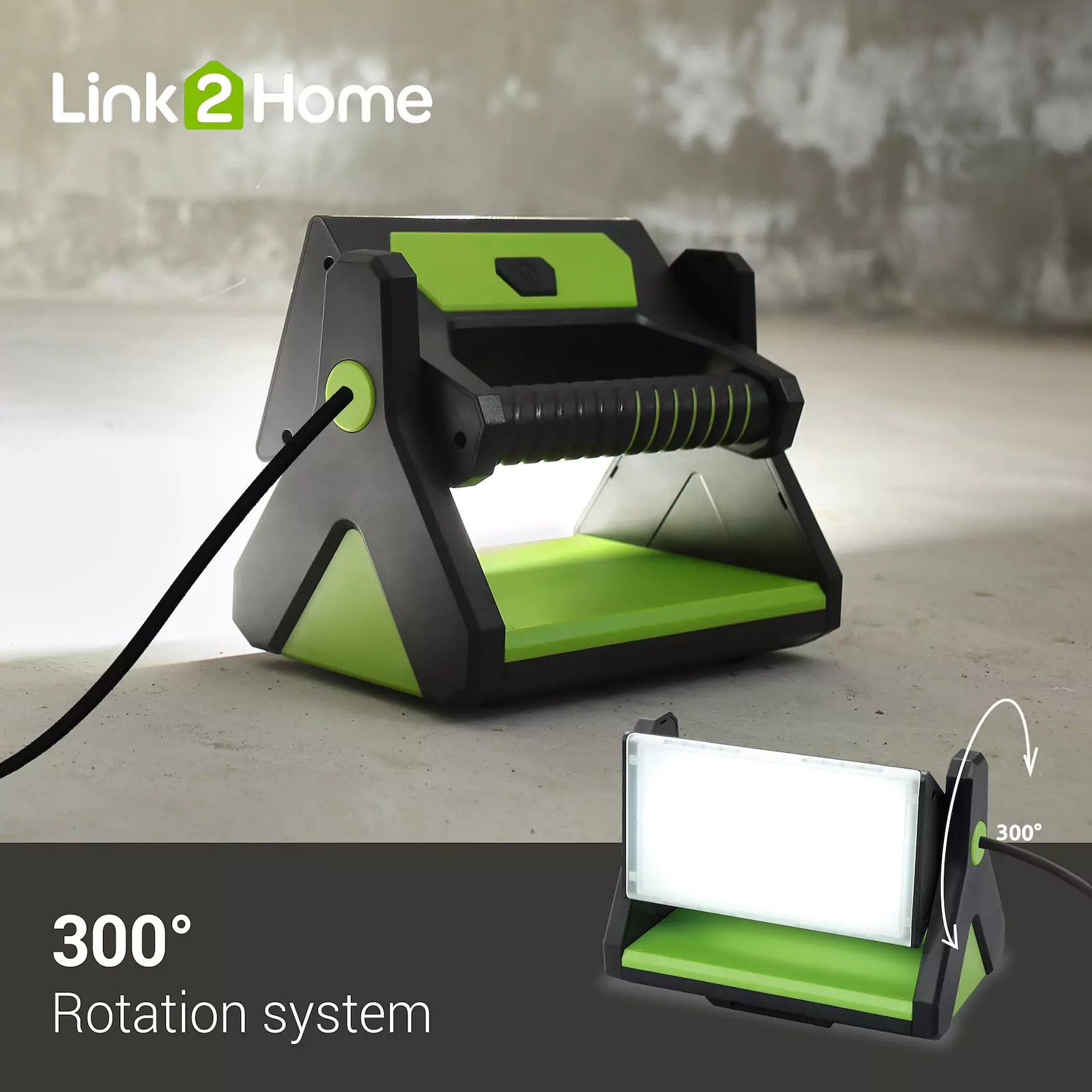 Link2Home - 30W LED Work Light with 6ft. Cord